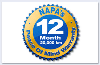 Napa warranty badge